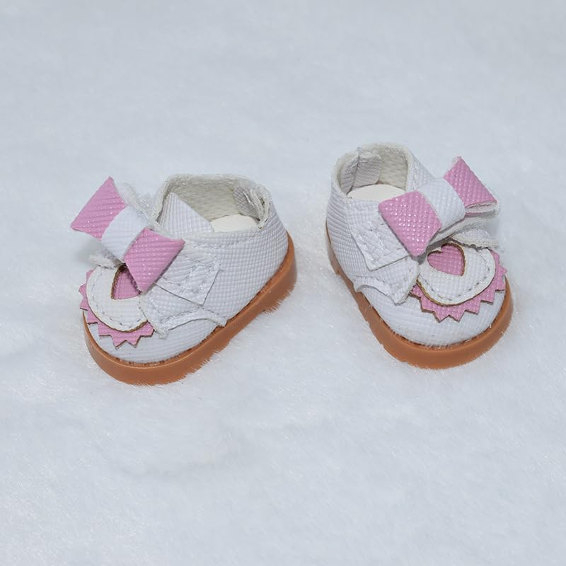 Jojedomo Compatible with Labubu Doll Shoes for 17cm Doll,Shoes Used for Labubu Accessories(GZB-Pink) - Image 3
